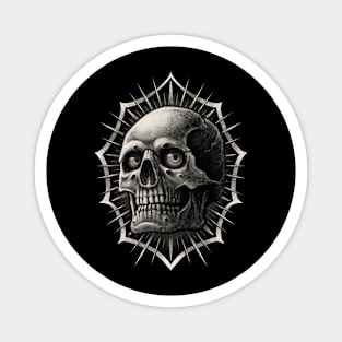 old school skull Traditional Tattoo Magnet